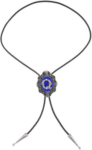 عقد زفاف من Himongoo باللون الأزرق من ABC إلى Z Bola Bolo Tie للرجال والنساء وربطة عنق رعاة البقر الغربية in Saudi Arabia