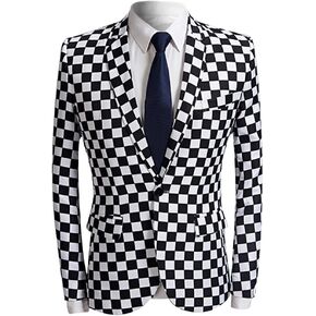 سترة رجالي أنيقة من Cloudstyle بتصميم نحيف كاجوال ومطبوعة بزر واحد in Kuwait