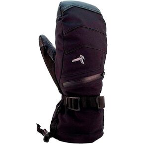 قفاز رجالي من KOMBI متين مقاوم للماء ومقاوم للرياح وجيد التهوية معزول للطقس البارد، منديل أنف ناعم على الإبهام، أسود in Kuwait