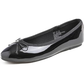 FEVERSOLE Women's Sparkle Memory Foam Cushioned Colorful Shiny Ballet Flats Glitter