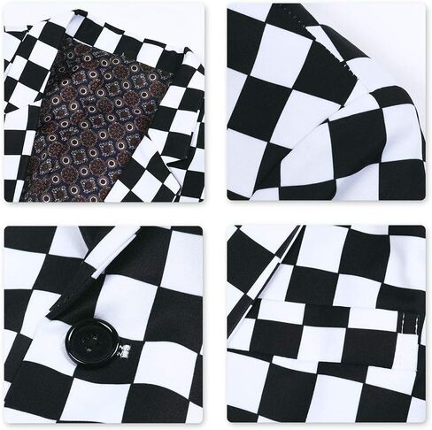 سترة رجالي أنيقة من Cloudstyle بتصميم نحيف كاجوال ومطبوعة بزر واحد in Kuwait