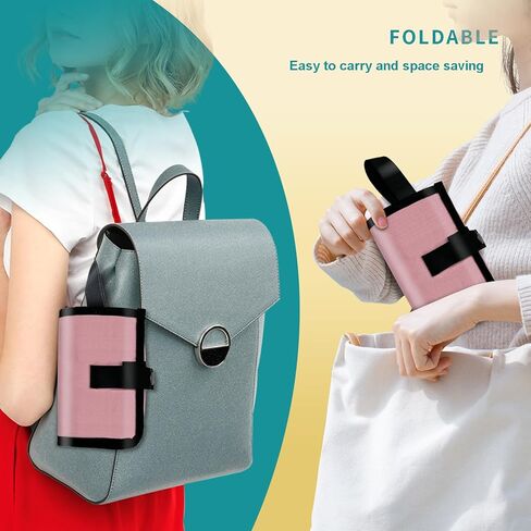 حامل أكواب الأمتعة لحقائب السفر من توغر - حامل مشروبات يدوي مجاني، حامل أكواب سفر متعدد الوظائف يناسب مقابض حقائب السفر، ملحقات السفر (أسود) in Kuwait