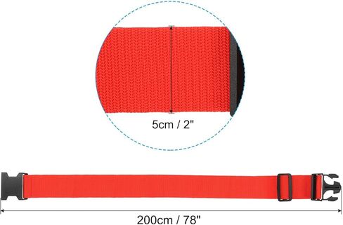 PATIKIL Luggage Strap with Luggage Tag and Loop 78"x2", 4 Set Adjustable Suitcase Belt for Travel Packing Bag Closure Identify, Black in Saudi Arabia