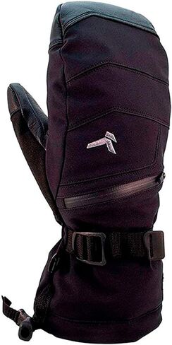 قفاز رجالي من KOMBI متين مقاوم للماء ومقاوم للرياح وجيد التهوية معزول للطقس البارد، منديل أنف ناعم على الإبهام، أسود in Kuwait