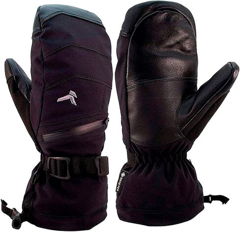 قفاز رجالي من KOMBI متين مقاوم للماء ومقاوم للرياح وجيد التهوية معزول للطقس البارد، منديل أنف ناعم على الإبهام، أسود in Kuwait