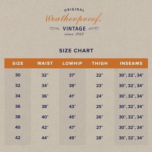 Weatherproof Vintage Fleece Lined Pants - Men's Regular Fit Fleeced Lined Canvas Pants for Mens in Saudi Arabia