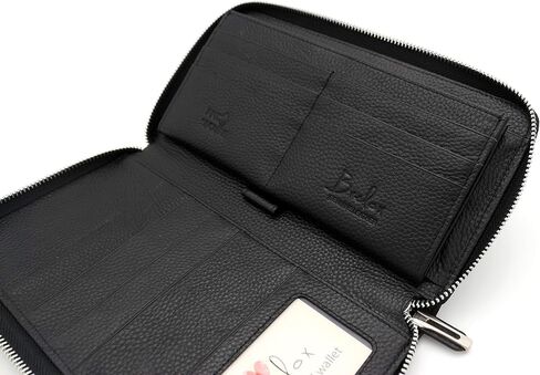 Brelox Travel Wallet Family Passport Holder - RFID Document Organizer for 4 5 6 passports - Genuine Leather - Blush Pink in Saudi Arabia