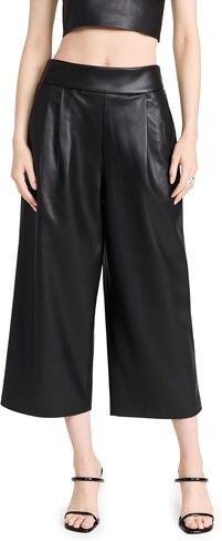 Susana Monaco Women's Faux Leather Crop Pants 28" in Saudi Arabia