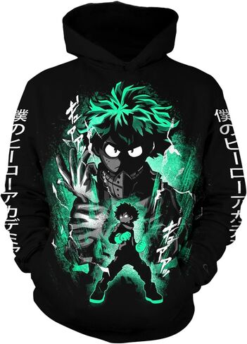 Pgbkr Boys/Girls Anime Hoodie 3d Printing Cosplay Hoodies Cartoon Pullover Sweatshirt in Saudi Arabia