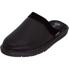 شبشب STAHL للرجال مريح من جلد الغنم الأصلي عالي الكثافة ونعل مضاد للانزلاق مع بطانة فائقة النعومة للاستخدام الداخلي/الخارجي in Kuwait