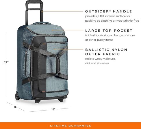 بريجز ورايلي واق من المطر بعجلات، أسود، متوسط ​​المربعات، 27 بوصة in Kuwait