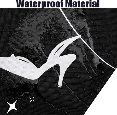 Coloch 8 Pack Travel Shoes Bags for Women, Black Large Shoes Packing Pouch with Interior Divider Portable Suitcase Organizer Bag for Shoes, Towel, Clothes, Toys, Home and Travel Use in Saudi Arabia