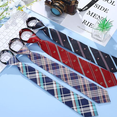 ربطة عنق للاطفال للاولاد من جيوجا 4 قطع بسحاب قابل للتعديل للشباب والاطفال الصغار في حفلات الزفاف والتخرج والمدرسة من سن 6-12 سنة in Kuwait