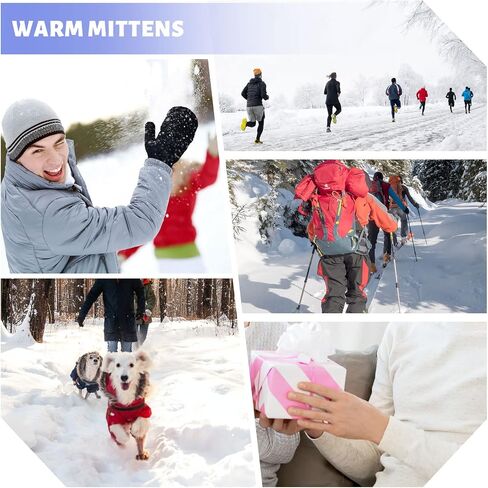 GSAFEME Winter Knitted Convertible Fingerless Gloves Wool Mittens Warm Mitten Glove for Women and Men in Saudi Arabia
