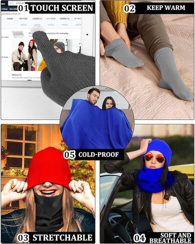 ليموساي مجموعة مستلزمات العناية بالمشردين مكونة من 140 قطعة، قفازات شتوية لتدفئة الرقبة وجوارب قطنية وبطانيات صوفية ومجموعة ادوات الزينة وشنطة تخزين للنساء والرجال بلا مأوى هدية دافئة in Kuwait