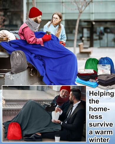 ليموساي مجموعة مستلزمات العناية بالمشردين مكونة من 140 قطعة، قفازات شتوية لتدفئة الرقبة وجوارب قطنية وبطانيات صوفية ومجموعة ادوات الزينة وشنطة تخزين للنساء والرجال بلا مأوى هدية دافئة in Kuwait