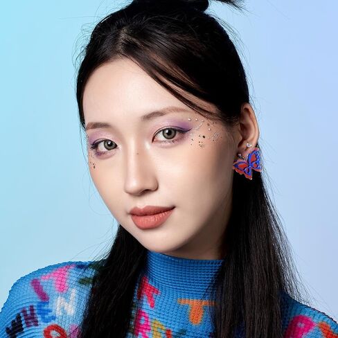 WOOYAS Acrylic Clip on Earrings for Women, Colorful Clip On Drop Dangle Earrings Fashion Lightweight Earrings Non Pierced Clip Earrings for Girl Birthday Valentine's Day Gift in Saudi Arabia