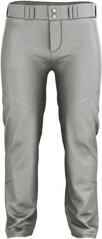 Alleson Athletic Crush Men's Baseball Pant with Braid. Breathable Pants with Dura-Stretch Fabric for All-Day Wear. Color Baseball Pants with Belt Loop (Style 655WLB), gy/bk, x-Large in Saudi Arabia