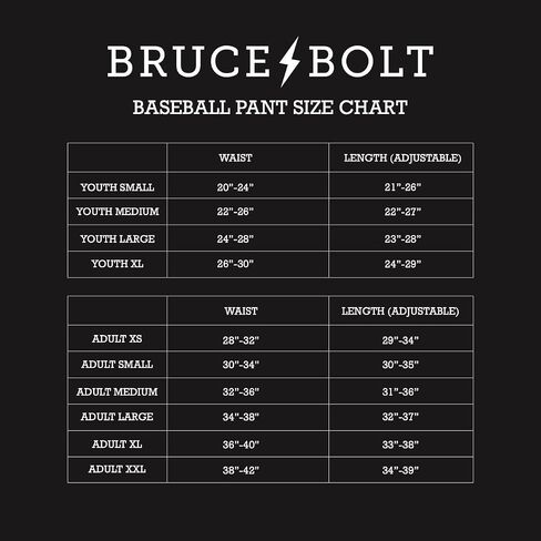 BRUCE BOLT Men's Premium Pro Baseball Pant - Multiple Colors - Adult Sizes in Saudi Arabia