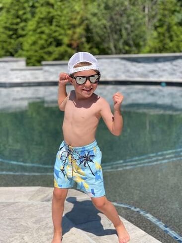 Cozople Boys Swim Trunks Compression Liner Swim Shorts Quick Dry Bathing Suit with Boxer Brief Swimwear 2-20T in Saudi Arabia