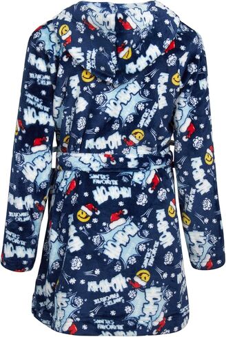 Joe Boxer Boys’ Bathrobe – Plush Fleece Winter Christmas Robe with Hood – Holiday Christmas Gift Bathrobe for Boys (S-L) in Saudi Arabia