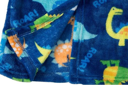 Camidy 3-8T Boys Hooded Dinosaur Bathrobe Flannel Gown Robe Bath Towel Soft Fleece Jumpsuit Homewear Loungewear in Kuwait