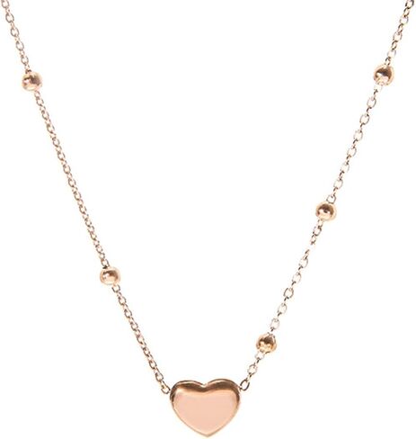 Jude Jewelers Stainless Steel Heart Charm Floating Slide Classic Plain Wedding Statement Collar Necklace in Saudi Arabia