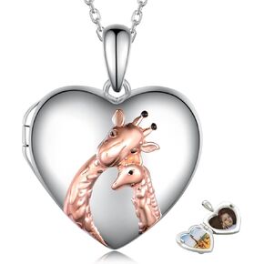 Locket Necklace for Women 925 Sterling Silver Photo Pendant Necklace that Holds Pictures Birthday Memorial Jewelry Gifts for Women in Kuwait