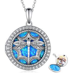 Locket Necklace for Women 925 Sterling Silver Photo Pendant Necklace that Holds Pictures Birthday Memorial Jewelry Gifts for Women in Saudi Arabia