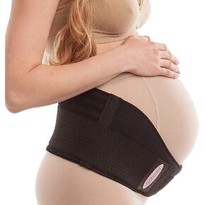 GABRIALLA Cotton Lined Pregnancy Belly Band for Pregnant Women, Soft & Breathable, Pregnancy Must Haves Belly Support Band for Abdominal, Pelvic, Waist, Back Pain - Adjustable Maternity Support Belt