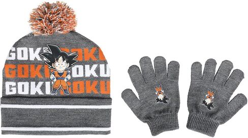 Bioworld Dragon Ball Z Goku Youth Beanie and Gloves Set in Saudi Arabia