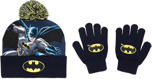 Batman Classic Bat Signal Youth Beanie and Gloves Set in Saudi Arabia