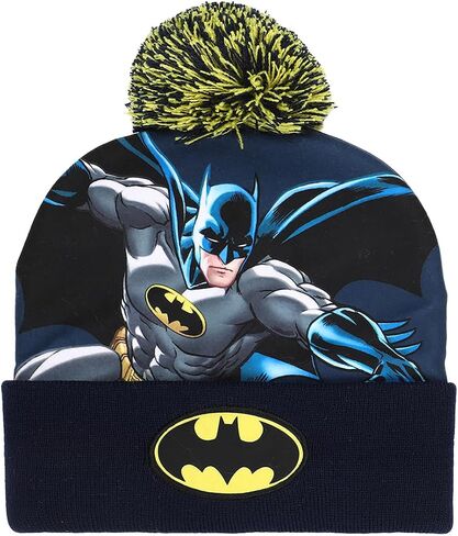 Batman Classic Bat Signal Youth Beanie and Gloves Set in Saudi Arabia