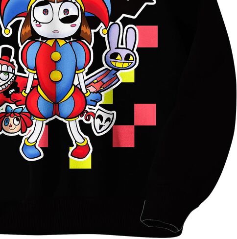 مجموعة سراويل وبنطلون قميص بقلنسوة السيرك المذهل من NOTLY سويت شيرت برسوم كارتونية رقمية للأولاد والبنات وملابس الحفلات للأطفال in Kuwait