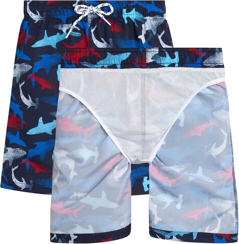 TONY HAWK Boys' Rash Guard Set - 4 Piece UPF 50+ Quick Dry Swim Trunks and Swim Shirt (4-7) in Kuwait