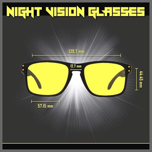 اوبتكس 55 نظارات مستقطبة للرجال والنساء - نظارات شمسية للرؤية الليلية/نظارات شمسية مع بولي كربونات واطار مطاطي وطلاء ريفو in Kuwait