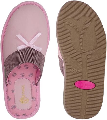 شبشب STAHL للنساء مريح من جلد الغنم الأصلي عالي الكثافة ونعل مضاد للانزلاق مع بطانة فائقة النعومة للاستخدام الداخلي/الخارجي 1828 in Kuwait