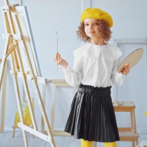 Hoosige 54 Pcs Wool Beret French Beret Artist Hat Pumpkin Beret Solid Color Beret Simple Beret Caps Fall Winter Beret Hats for Valentine Adults Girls Women Lady Birthday in Kuwait