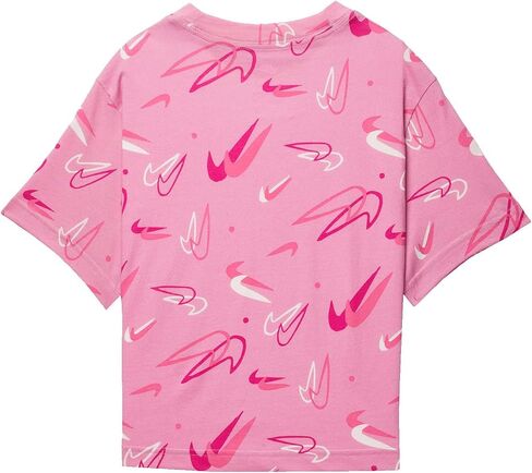 Nike Girl's NSW Boxy Swooshfetti Tee (Little Kids/Big Kids) in Saudi Arabia