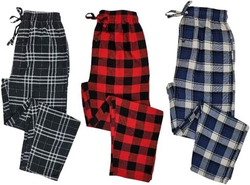 Different Touch 3 Pack Pajama Lounge Bottom Pants with Pocket Cotton Bottoms Sleepwear For Men in Saudi Arabia