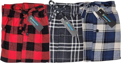 Different Touch 3 Pack Pajama Lounge Bottom Pants with Pocket Cotton Bottoms Sleepwear For Men in Saudi Arabia