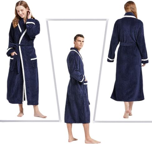 أردية ULEEMARK للنساء والرجال والنساء ورداء حمام من الفلانيل الناعم كيمونو للنساء in Kuwait