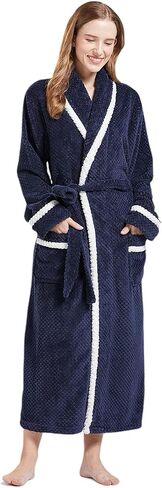 أردية ULEEMARK للنساء والرجال والنساء ورداء حمام من الفلانيل الناعم كيمونو للنساء in Kuwait