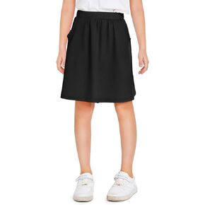 Girls High Waist Skirt Kids Fashion Ruffle Skater Dance Mini Skirts School Uniform Outfits 3-14 Years
