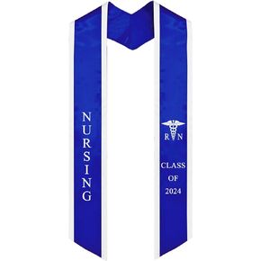 Ovaltag Nurse Graduation RN Stole Nursing Graduate Sash Nurses Stoles Graduation Gift Idea Class of 2024 RN with Medical logo