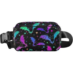 Bat Fanny Pack for Men Women Belt Bag Fashion Waist Pouch with Adjustable Strap Lightweight for Outdoor Sports Running Traveling Hiking Camping Cycling