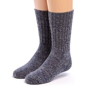 WARRIOR ALPACA SOCKS - Superfine Alpaca Wool Socks For Boy's And Girl's - Cuff-able Crew - Solid – Ribbed