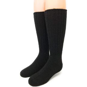WARRIOR ALPACA SOCKS - Superfine Alpaca Wool Socks For Boy's And Girl's - Cuff-able Crew - Solid – Ribbed in Kuwait