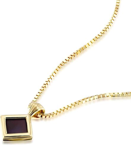 Tiny Christian Pendant with Smallest Nano Bible - on Square Rhombus Necklace for Women with Entire KJV New Testament Holy Scriptures on 0.2" Microchip, Religious Jewelry for Her, 18" Box Chain in Saudi Arabia