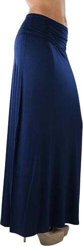 ToBeInStyle Women's Premium Rayon-Blend Relaxed Fit Maxi Skirt in Saudi Arabia